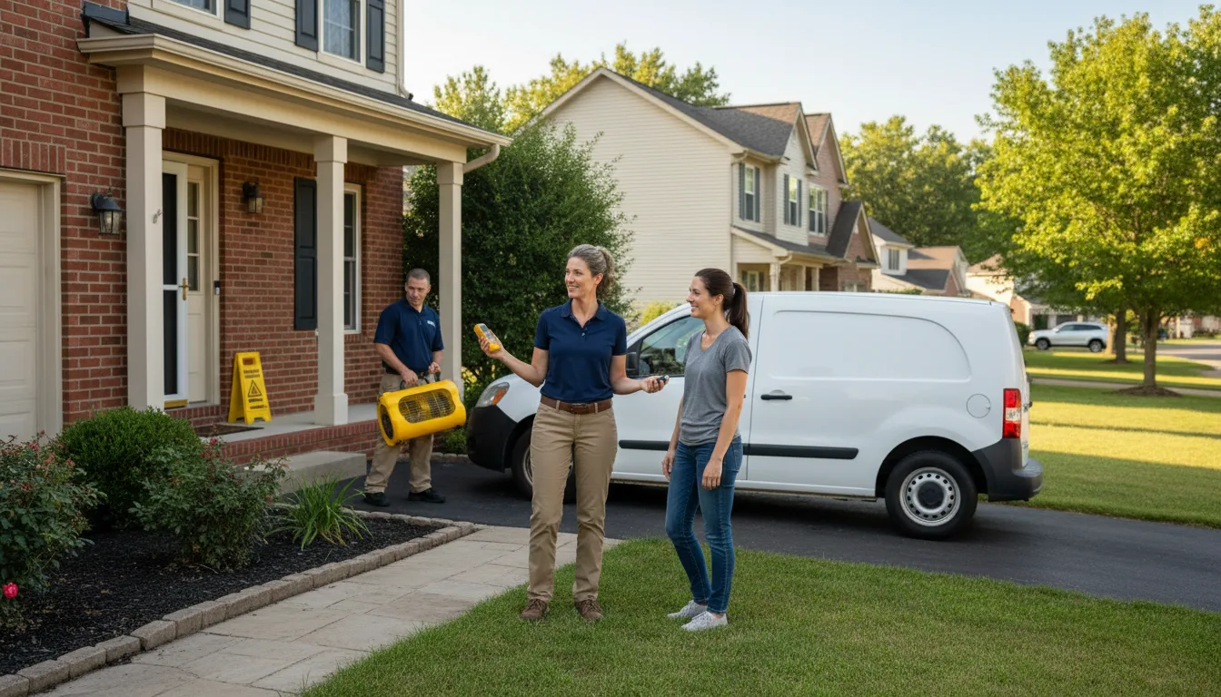 Residential water damage restoration in San Luis, AZ
